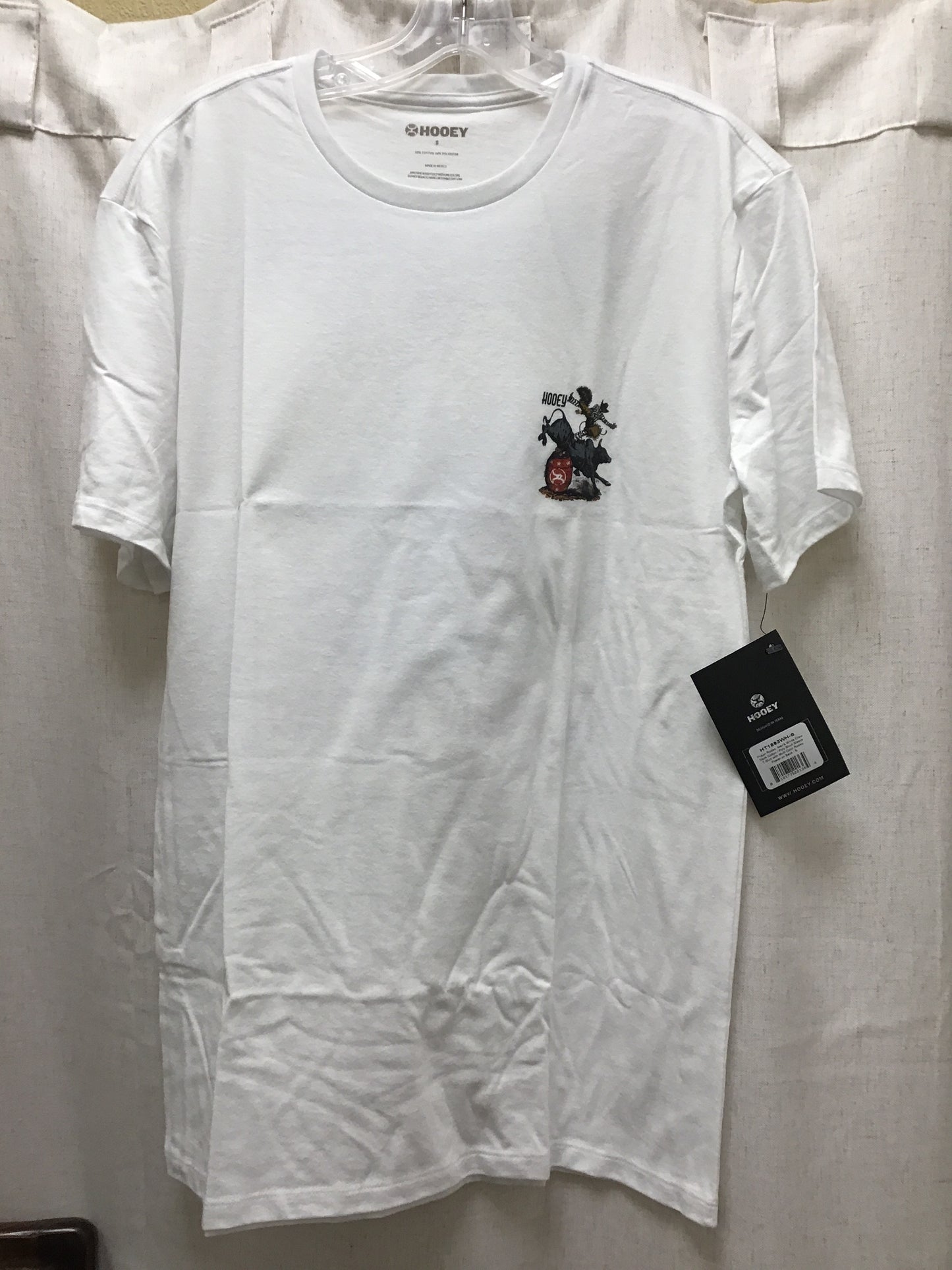 Men's Hooey White Crew Neck Prison Rodeo