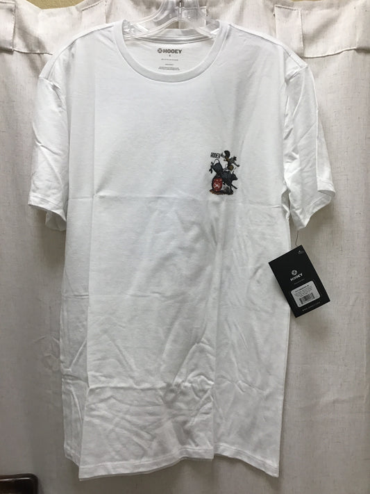 Men's Hooey White Crew Neck Prison Rodeo