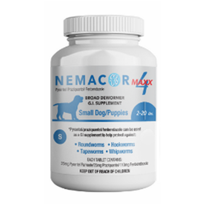 Nemacor Max 4 Small Dogs (2 to 20lbs) - 5ct