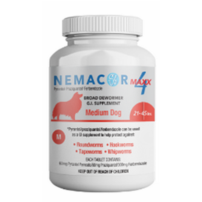 Nemacor Max 4 Medium Dogs (21 to 45lbs) - 5ct