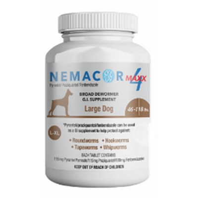 Nemacor Max 4 Large Dogs (41 to 118lbs) - 5ct