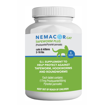 Nemacor Cat Tapeworm Plus - 5ct