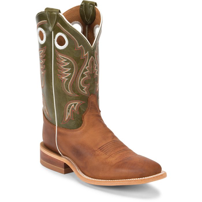 Austin 11" Western Boot - Cognac Brown