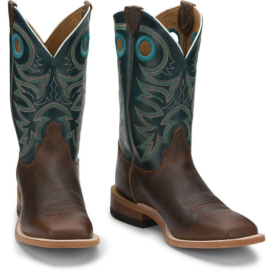 Austin 11" Western Boot - Dark Brown