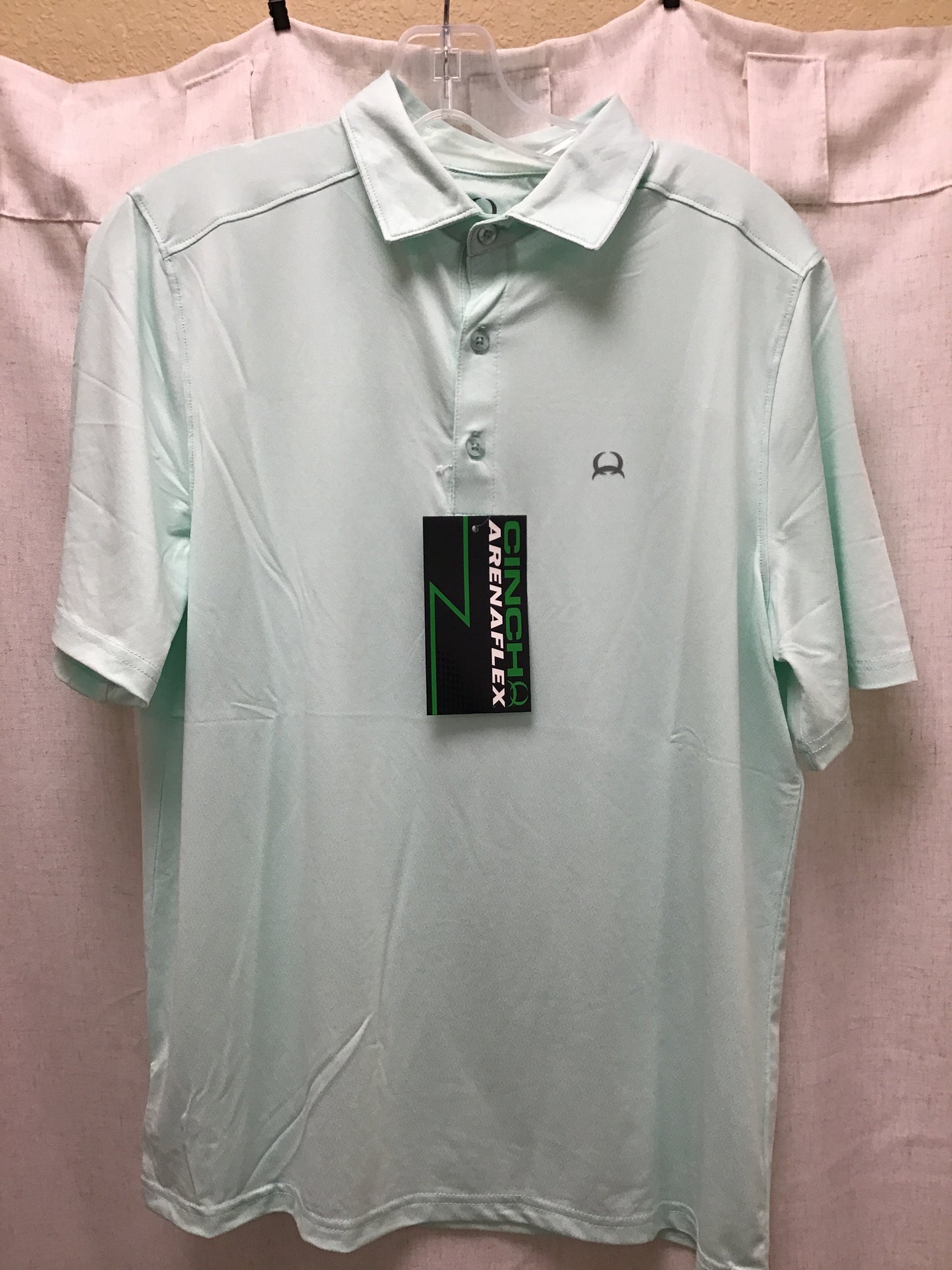 Men's Cinch Arena Flex Teal Polo