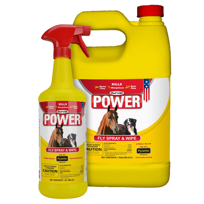 Power Equine Fly Spray & Wipe 32 OZ