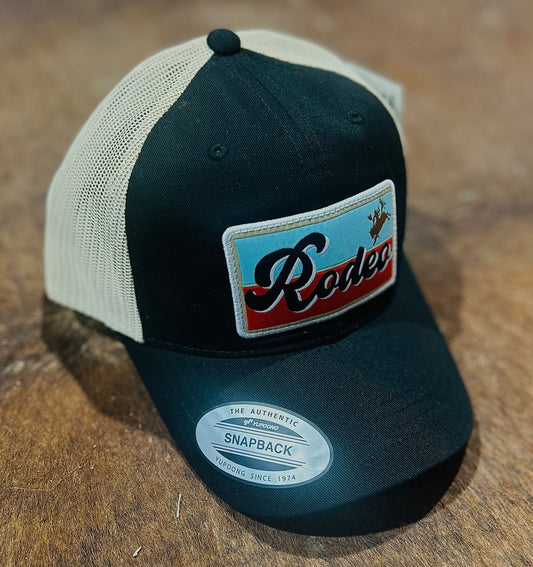 Black & Cream “Rodeo” Trucker Cap