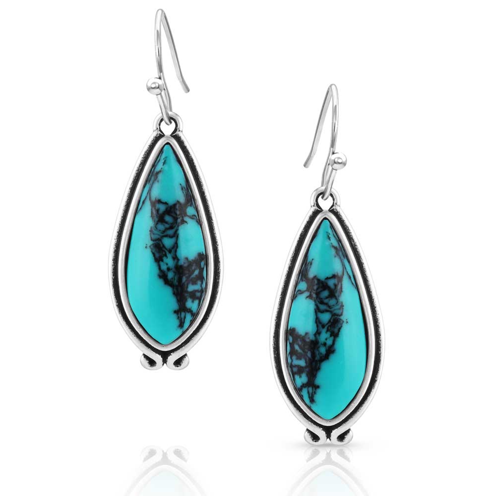 Oasis Waters Oval Turquoise Earrings