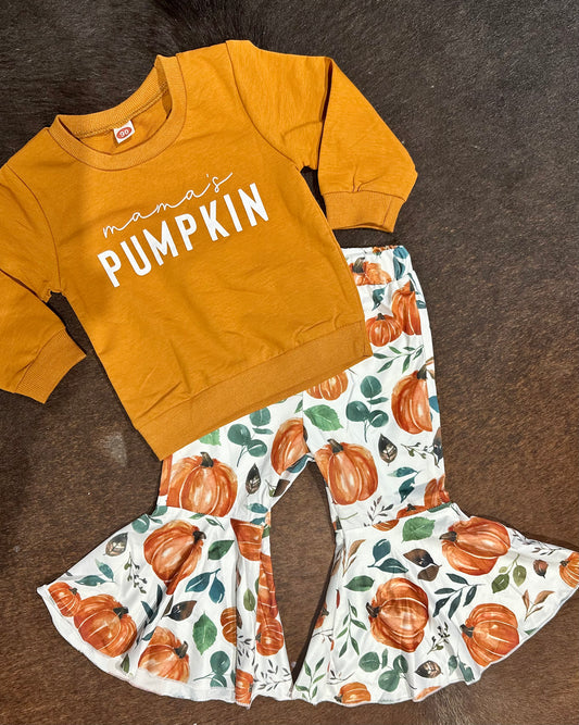 Mama's Pumpkin Sweatshirt Set