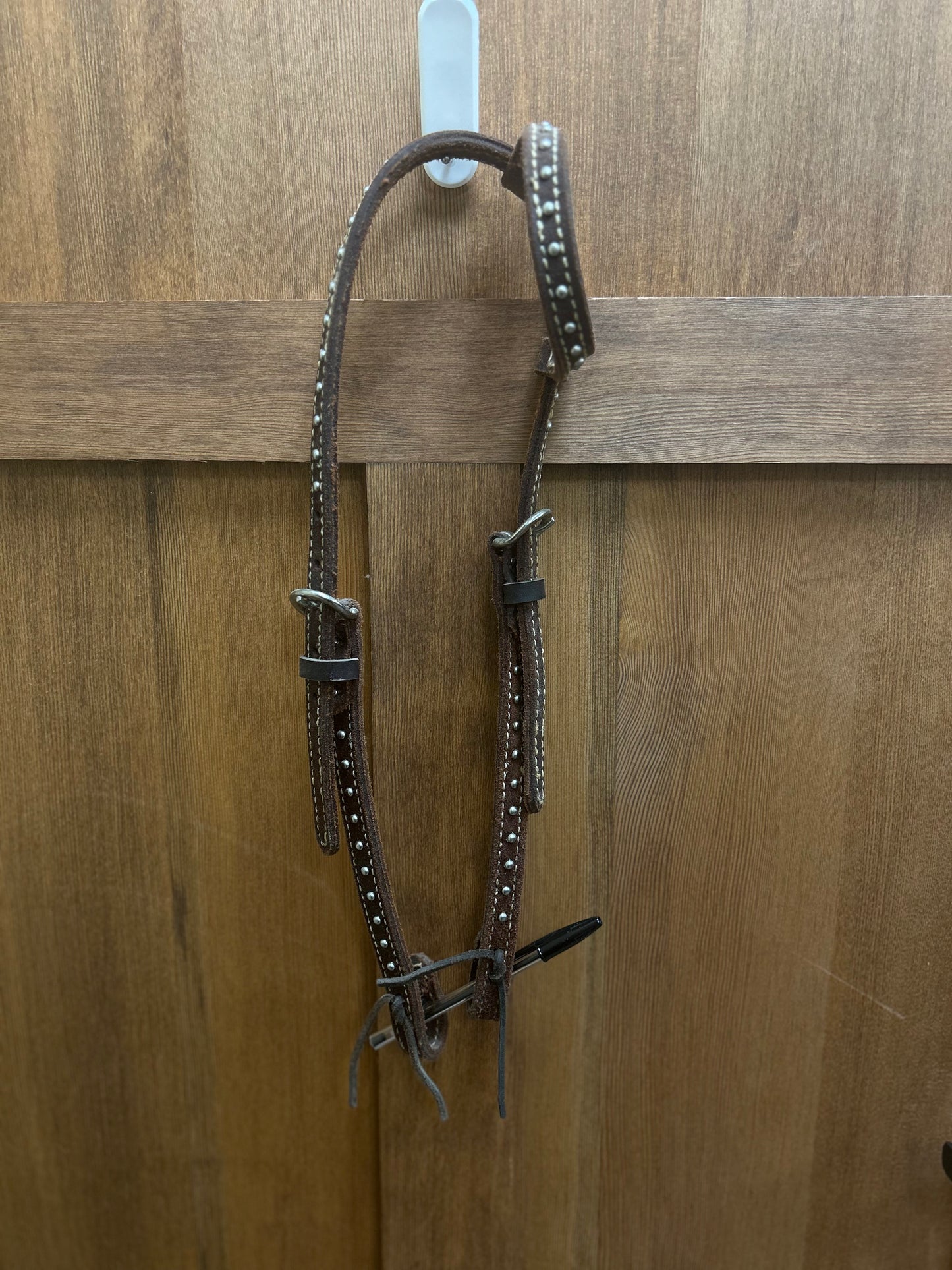 Silver Studded One Ear Headstall