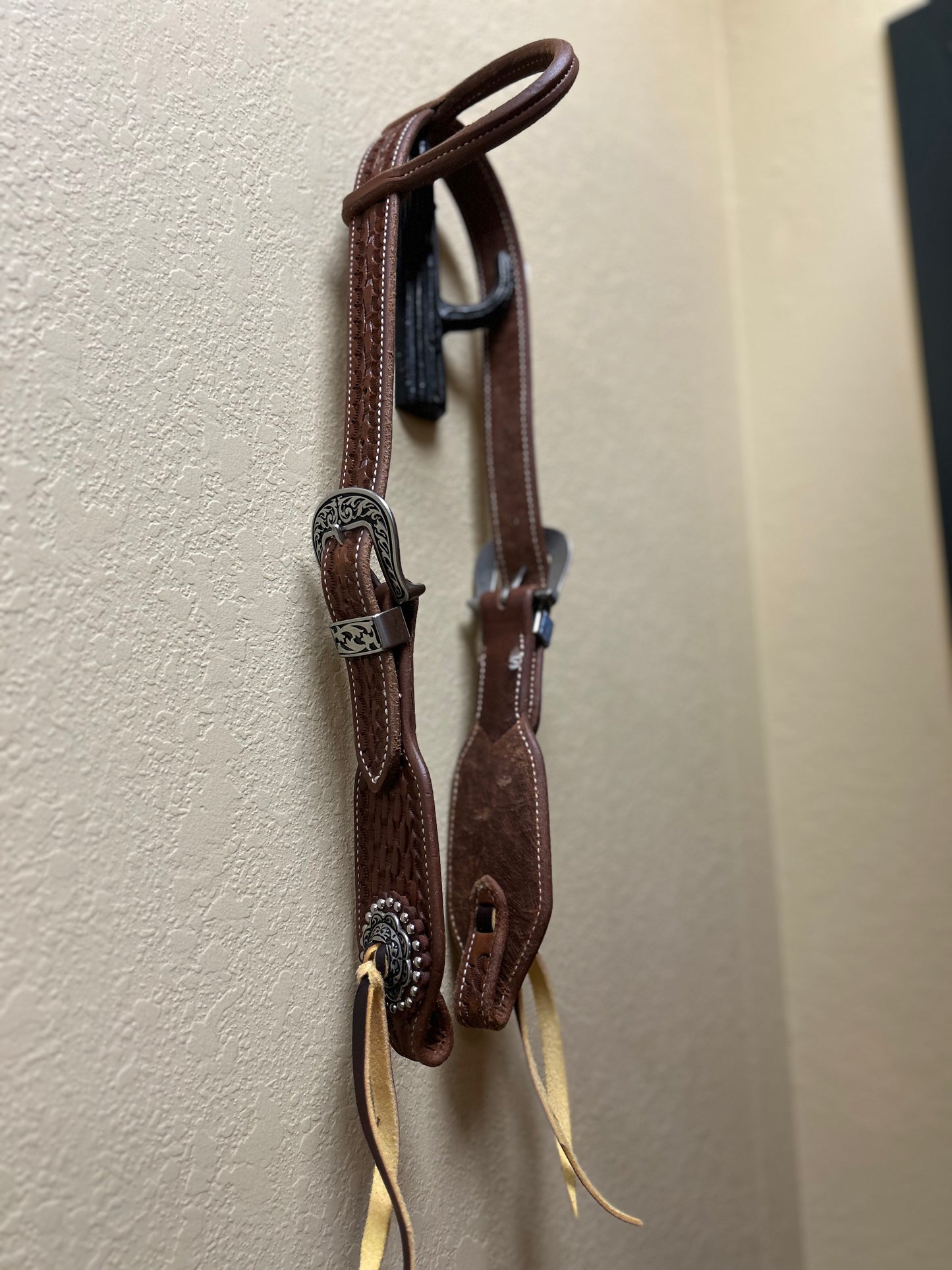 Silver Buckle One Ear Headstall