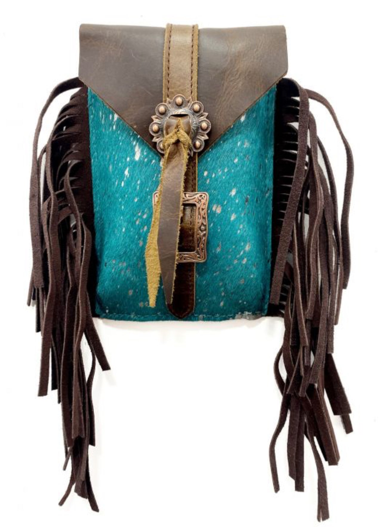 Hair on Cowhide Saddle Bag