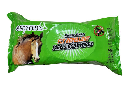 Espree Herbal Fly Repellent Horse Face and Body Wipes