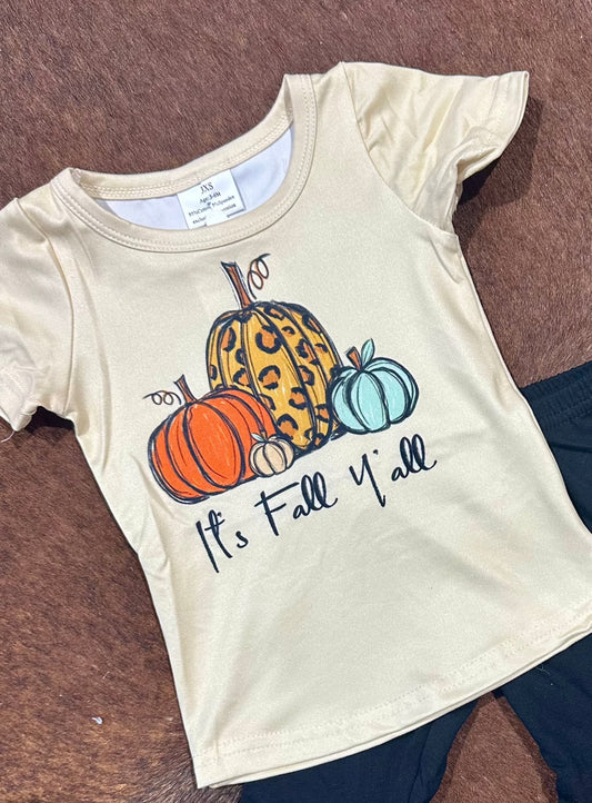 Girl's "It's Fall Y'all" Tee