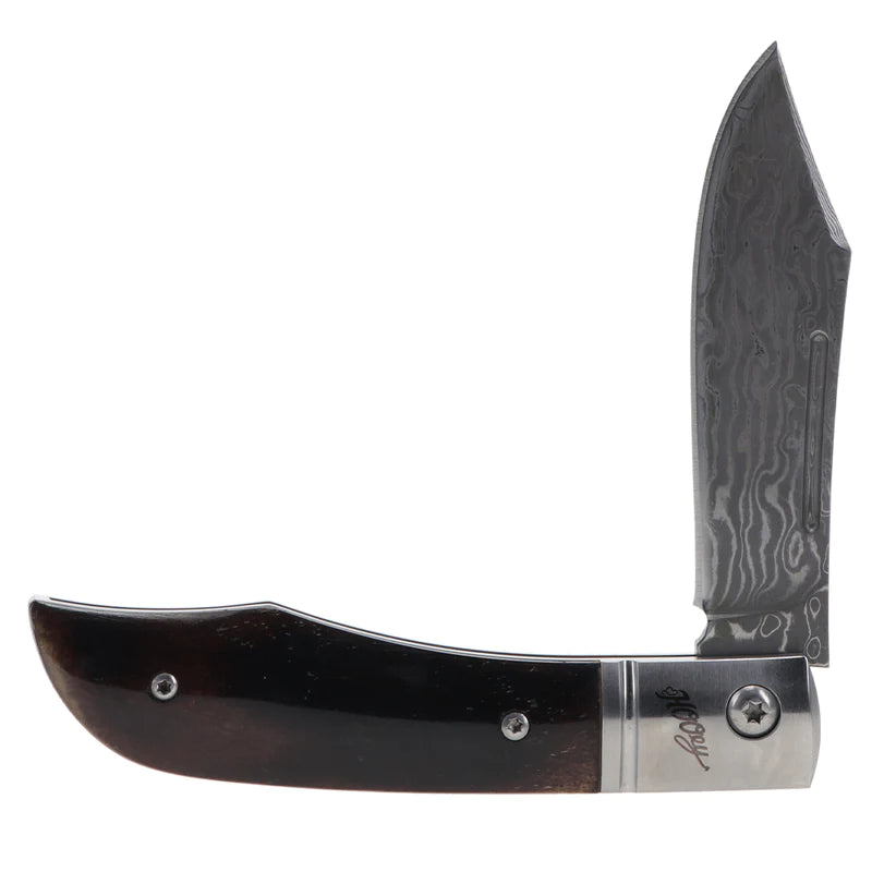 “Bone w/ Damascus Blade” Gentlemans Knife