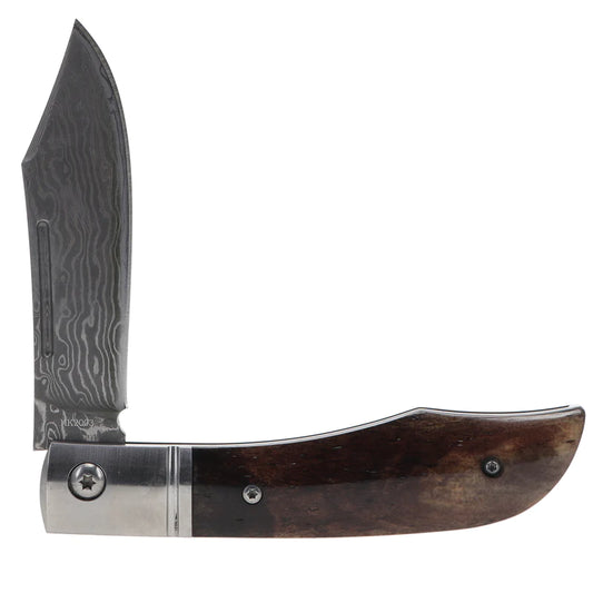 “Bone w/ Damascus Blade” Gentlemans Knife