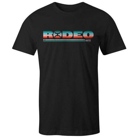 "Rodeo" Black T-shirt w/Serape