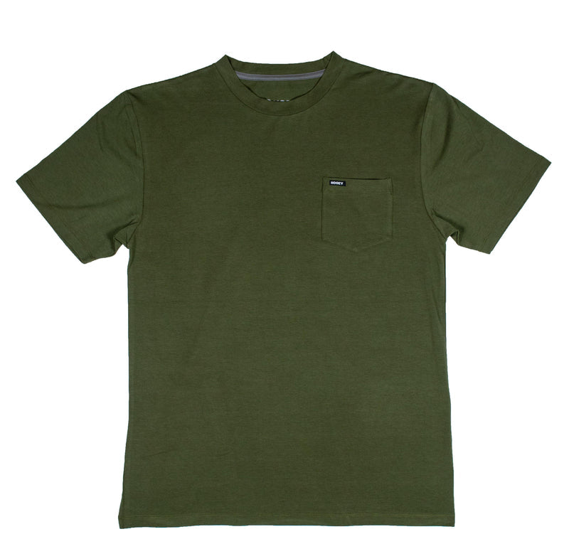 "The San Jose" Olive Pocket Tee