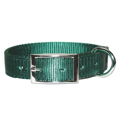 21" Dog Collar Nylon 2 Ply - Multiple Colors