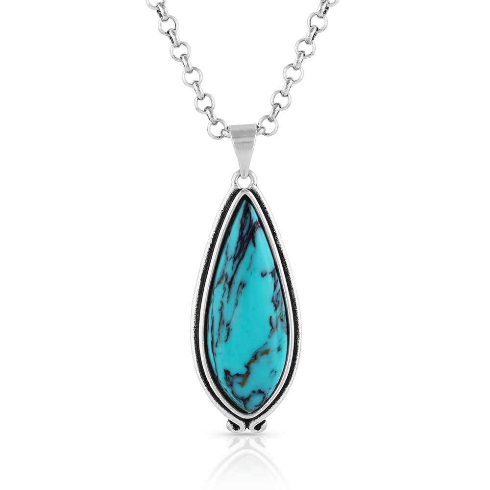 Oasis Waters Oval Turquoise Necklace