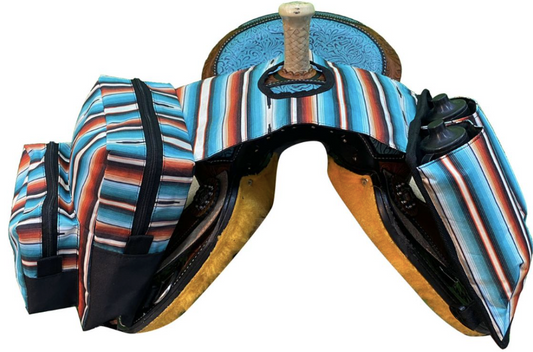 Serape Print Nylon Horn Bag