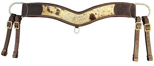 Hair on Cowhide leather tripping collar