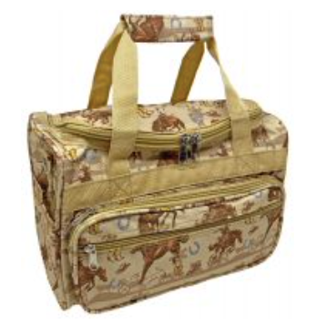 Cowboy print small duffel bag