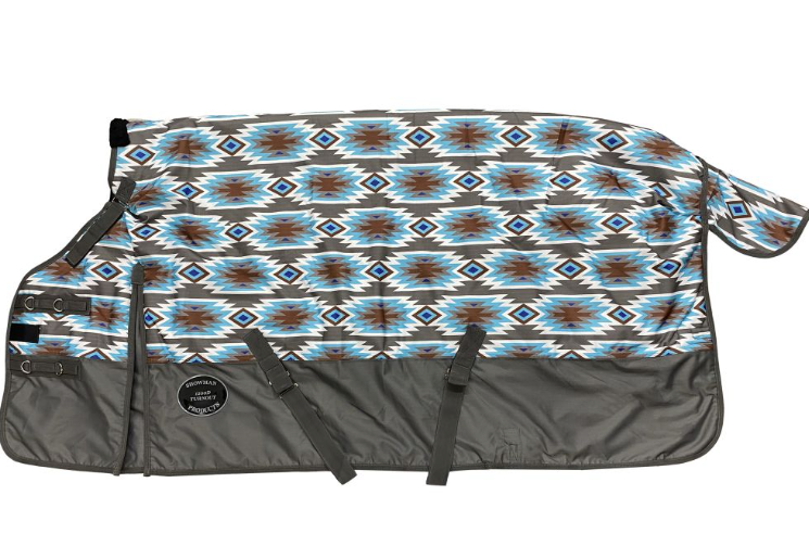 Southwest Print 1200D Waterproof and Breathable Blanket Perfect Fit Turnout Blanket