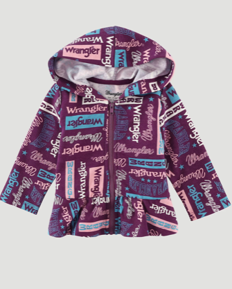Little Girls Wrangler Graphic Full ZIP hoodie