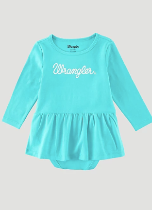 Baby Girls Long Sleeve Logo Skirted Onesie