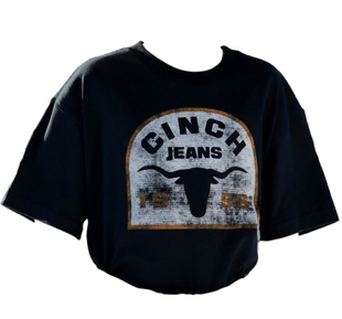 Cinch Boys Steer Head Logo Tee