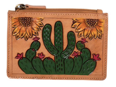 Cactus Plains Hand-tooled Card Holder