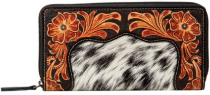 Rose of the Desert Hand-tooled Wallet
