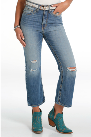 Cruel Denim Ladies Skylar Crop 26" Straight Leg Jeans