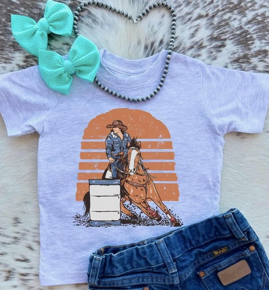 Barrel Racin' Babe Youth Tee