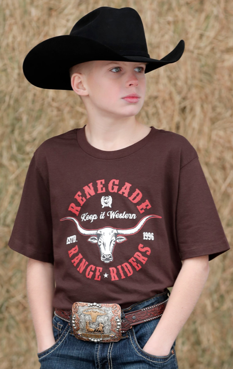 Boys Brown T-shirt - Keep It Western