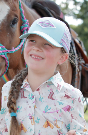 Girls Cinch Horseshoe Trucker Cap