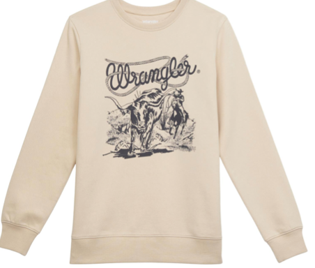 Wrangler Retro Crew Pullover- Whitecap Gray