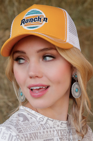 Women's Ranch'n Ball Cap-Yellow