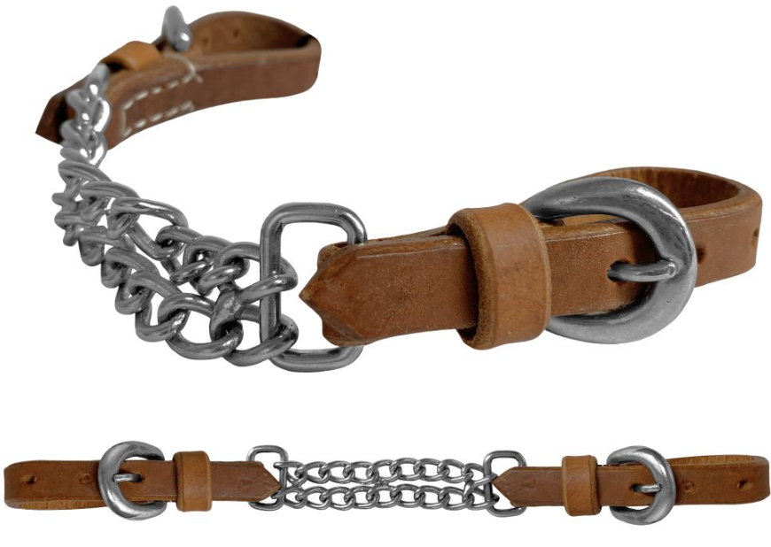 Argentina Cow Leather Double Flat Link Curb Chain