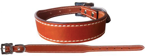 Couture Genuine medium oil leather dog collar