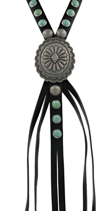 Concho Bolo Turquoise Attitude Necklace