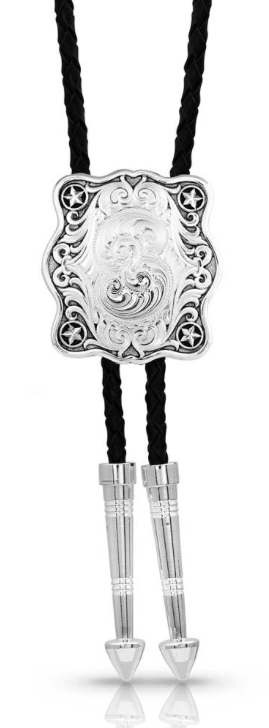Montana Silversmith- Scalloped Square Bolo Tie