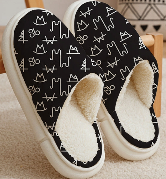 Black Brand Slippers