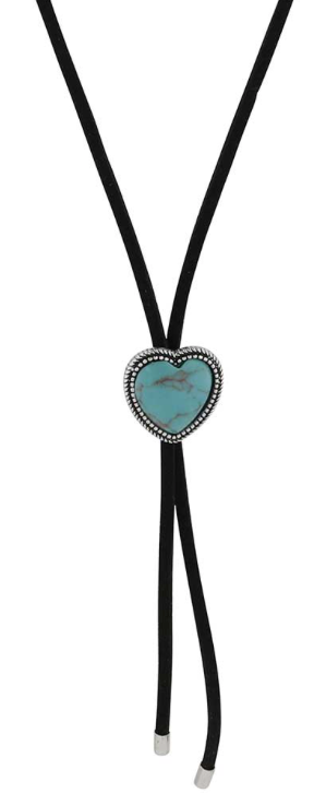 Turquoise Has My Heart Bolo Necklace