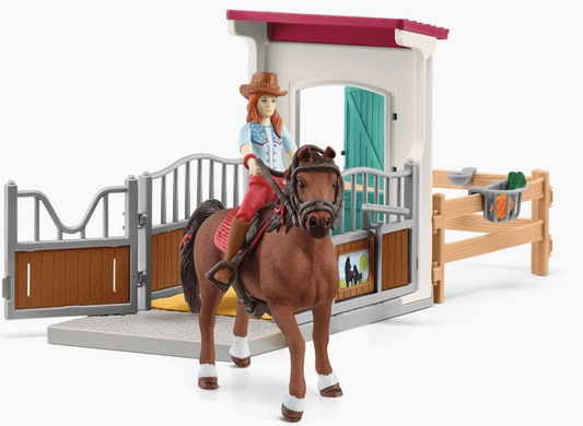 Horse Club Playset with Hannah and Her Horse, Cayenne.