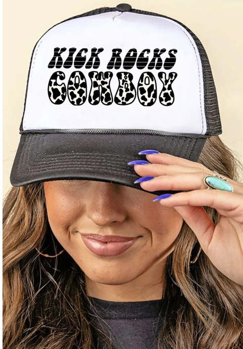 Kick Rocks Cowboy Mesh Back Trucker Ballcap