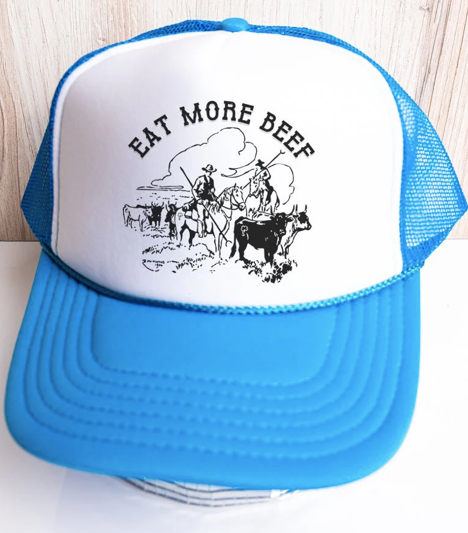 Eat More Beef Trucker Ballcap