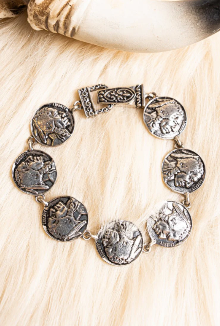 Buffalo Coin Magnetic Bracelet