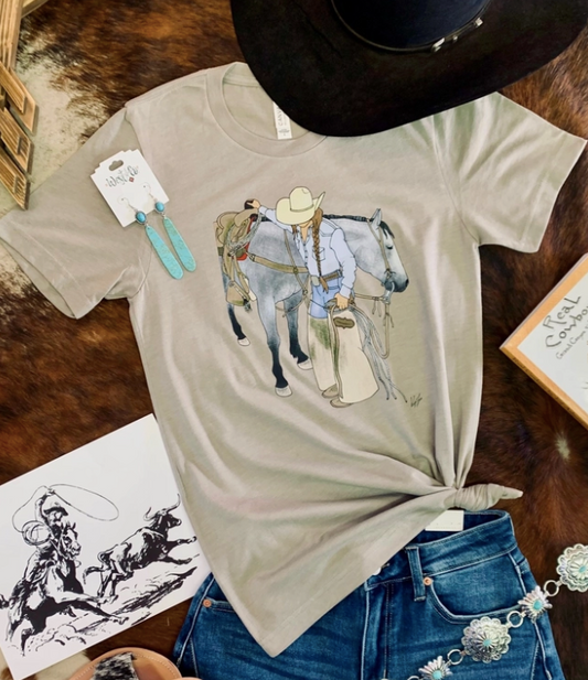 Ol' Grey Western Graphic Tee